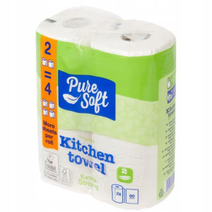 Ręcznik kuchenny Pure Soft 2 rolki 90 listków