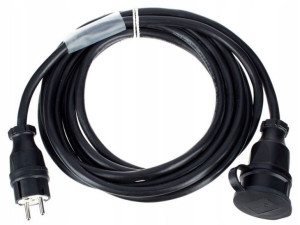 Kabel przewód zasilający przedłużacz 5 m 2,5 mm²