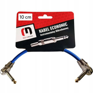 Kabel przewód patch kątowy Jack 6,3 mm 10 cm