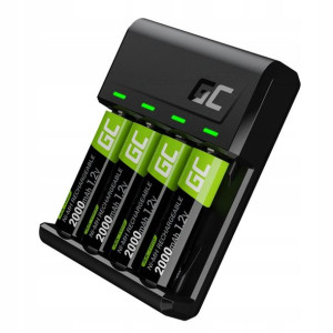 Ładowarka Green Cell 4x Akumulatorki AA 2000mAh