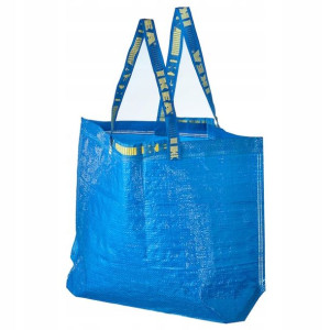 Torba na zakupy IKEA średnia niebieska 36L torebka