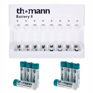 Ładowarka i akumulatorki 8x 2850 mAh NiMH ZESTAW