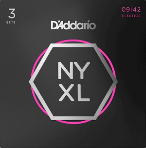 Struny do gitary elektrycznej Daddario NYXL0942 3P