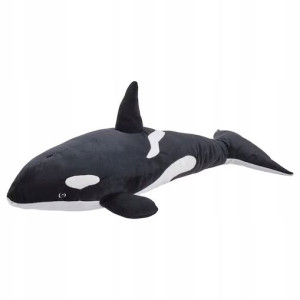 Pluszak orka czarno biała 60 cm IKEA Blavingad