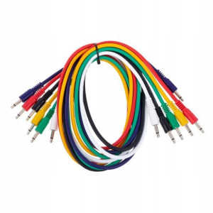 Kable do krosownicy Jack 3,5 mm mono 0,3 m 6 szt