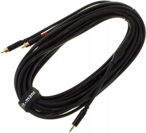 Kabel sygnałowy 1x Stereo mini JACK 2x RCA 6 m