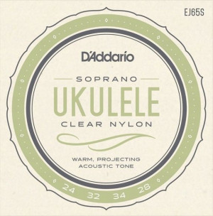 Struny do ukulele sopranowego Daddario EJ65S