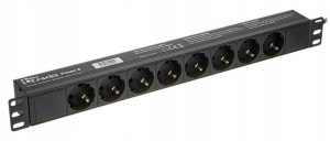 Listwa zasilająca 8 gniazd 19 Rack 1U