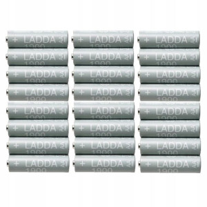 Grube akumulatorki AA 1900mAH 24szt IKEA LADDA
