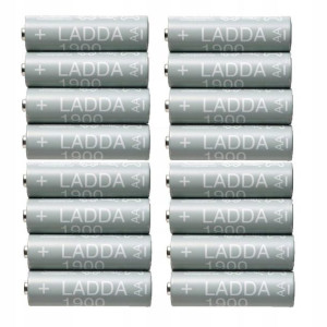 Grube akumulatorki AA 1900mAH 16szt IKEA LADDA