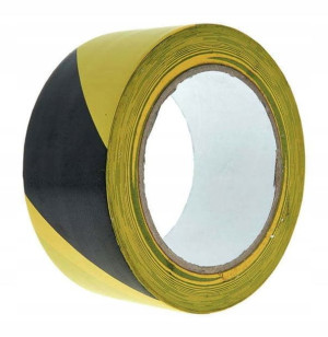 Taśma klejąca ostrzegawcza BHP 50 mm x 33m