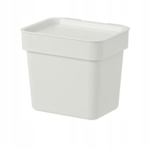 Kosz z pokrywką na śmieci IKEA pojemnik 3l szary