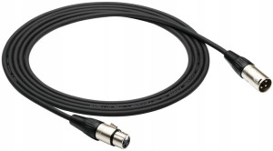 Kabel przewód mikrofonowy XLR - XLR 20 m czarny