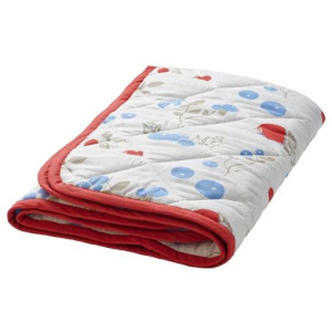 Koc dziecięcy pikowany 96x96 kocyk kołdra IKEA