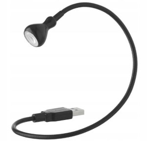 Lampa lampka USB LED czarna Jansjo do laptopa IKEA
