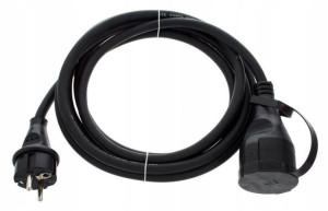 Kabel przewód zasilający przedłużacz 3 m 1,5 mm²