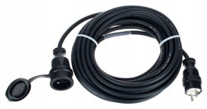 Kabel przewód zasilający przedłużacz 10 m 1,5 mm²