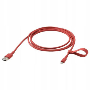 Kabel USB A Lightning Lillhult IKEA 1,5 m czerwony