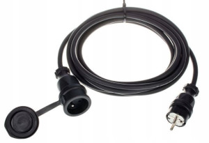 Kabel przewód zasilający przedłużacz 5m 1,5 mm²