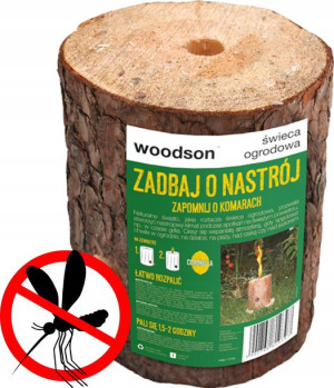Woodson świeca ogrodowa citronella przeciw komarom