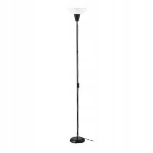 Lampa podłogowa stojąca IKEA 180 cm biała czarna