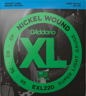 Struny do gitary basowej Daddario EXL220 40-95
