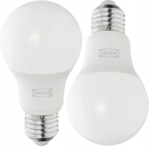 Żarówki LED Solhetta E27 470 lumenów 2 szt IKEA
