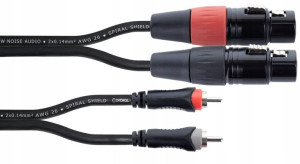 Kabel przewód sygnałowy XLR - RCA 1,5 m Cordial
