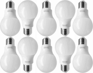 Żarówka led E27 470 lumenów 10szt IKEA ciepła biel