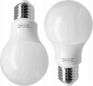 Żarówka led E27 470 lumenów 2 szt kula ciepła biel