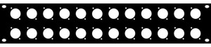 Panel maskujący RACK 1U 24 XLR Adam Hall 872214