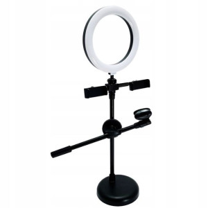 Statyw na mikrofon smartfon lampa LED Kaline R-123