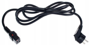 Kabel zasilający serwerowy UPS C19 blokada 2 m