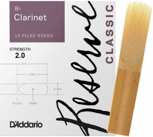 Stroik klarnet Bb 2 Rico RESERVE CLASSIC