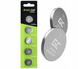 Bateria litowa 3V 160 mAh 5 szt XCR04 GREEN CELL