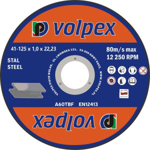 Tarcza do cięcia metalu 1 x 125 x 22,2 mm A60TBF