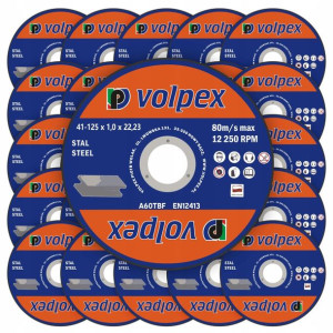 Tarcza do metalu 1x125mm polskiej produkcji 25 szt