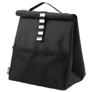 Torba na lunch IKEA FRAMTUNG czarna 22x17x35 cm