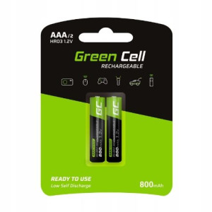 Akumulatory AAA 800mAH 2x GR08 baterie Green Cell