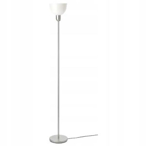 Lampa podłogowa stojąca IKEA srebrna HEKTOGRAM 176