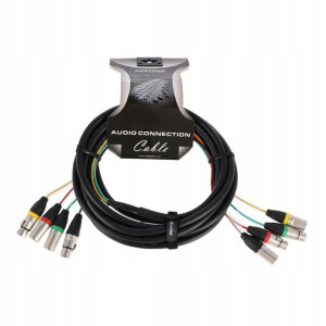 Kabel wieloparowy multicore 8x XLR 6 m Roxtone