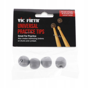 Gumowe nakładki na pałki perkusyjne Vic Firth Grey