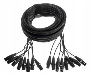 Kabel wieloparowy multicore XLR - XLR 10 m 8 kanał