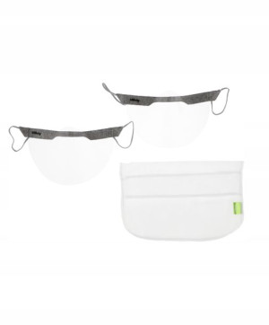 Przyłbica Vitberg Mini Shield 2 szt L szara + etui