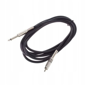 Kabel przewód Jack 6,3 mm - RCA 3 m