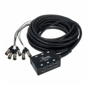 Kabel wieloparowy multicore XLR 15m Stagebox 6xXLR