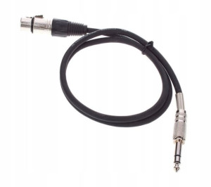 Kabel przewód sygnałowy Jack 6,3 mm - XLR 1,5 m