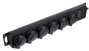 Listwa zasilająca 6 gniazd the t.racks 6 x IP44