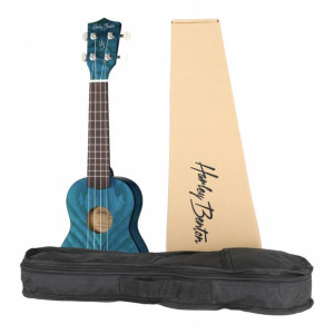 Ukulele sopranowe UK12 Niebieskie pokrowiec drewno