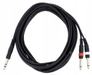 Kabel przewód sygnałowy Jack 2x Jack 6,3 mm 6 m